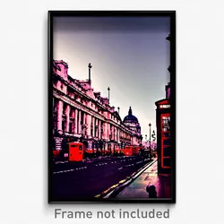 Pixel Art Poster - Outrageous London (8 Bit Psychedelic Trippy Video Game Print)