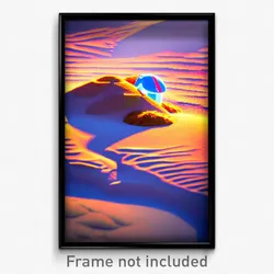 Pixel Art Poster - Plush Sands (8 Bit Psychedelic Trippy Weird Video Game Print)