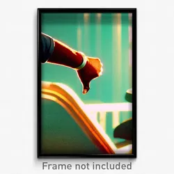 Pixel Art Poster - Stimulating Arm (8 Bit Psychedelic Trippy Video Game Print)