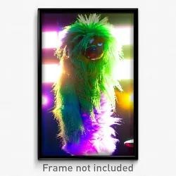 Pixel Art Poster - Fluffy Post (8 Bit Psychedelic Trippy Weird Video Game Print)