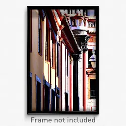Pixel Art Poster - Imperfect Spanish Architecture (8 Bit Video Game Print)