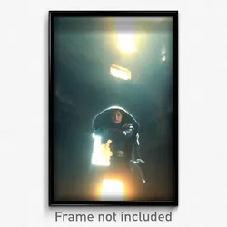 Pixel Art Poster - Mysterious Nave (8 Bit Psychedelic Trippy Video Game Print)
