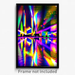 Pixel Art Poster - Kaleidoscopic Music Studio (8 Bit Video Game Print)