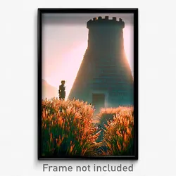 Pixel Art Poster - Dry Tower (8 Bit Psychedelic Trippy Weird Video Game Print)