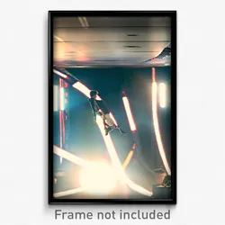 Pixel Art Poster - Thin Space (8 Bit Psychedelic Trippy Weird Video Game Print)
