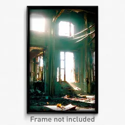 Pixel Art Poster - Unknown Derelict (8 Bit Psychedelic Trippy Video Game Print)