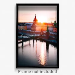 Pixel Art Poster - Energetic Stockholm (8 Bit Psychedelic Video Game Print)