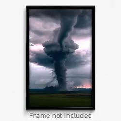 Pixel Art Poster - Stark Tornado (8 Bit Psychedelic Trippy Video Game Print)