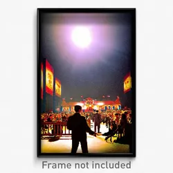 Pixel Art Poster - Antique Movie Festival (8 Bit Psychedelic Video Game Print)