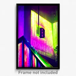 Pixel Art Poster - Velvety Berlin (8 Bit Psychedelic Trippy Video Game Print)
