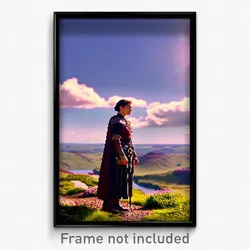Pixel Art Poster - Lovely Moor (8 Bit Psychedelic Trippy Weird Video Game Print)