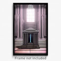 Pixel Art Poster - Flawless Mausoleum (8 Bit Psychedelic Video Game Print)