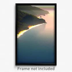 Pixel Art Poster - Dense Coast (8 Bit Psychedelic Trippy Weird Video Game Print)