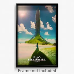 Pixel Art Poster - Wild Balistraria (8 Bit Psychedelic Trippy Video Game Print)