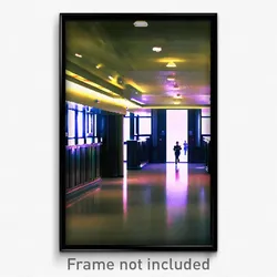 Pixel Art Poster - Buzzing Hall (8 Bit Psychedelic Trippy Video Game Print)