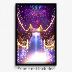 Pixel Art Poster - Sparkling Staith (8 Bit Psychedelic Trippy Video Game Print)