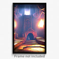 Pixel Art Poster - Uncommon Lair (8 Bit Psychedelic Trippy Video Game Print)