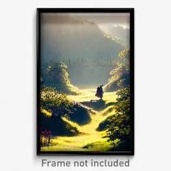 Pixel Art Poster - Flawless Burrow (8 Bit Psychedelic Trippy Video Game Print)