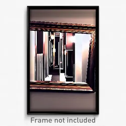 Pixel Art Poster - Superb Mirror (8 Bit Psychedelic Trippy Video Game Print)