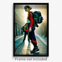 Pixel Art Poster - Narrow Backpack (8 Bit Psychedelic Trippy Video Game Print)