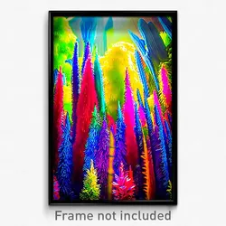 Pixel Art Poster - Vibrant Duchy (8 Bit Psychedelic Trippy Video Game Print)