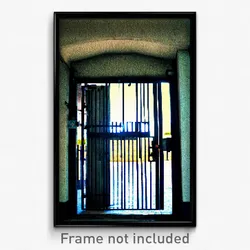 Pixel Art Poster - Candid Gate (8 Bit Psychedelic Trippy Weird Video Game Print)