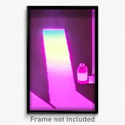 Pixel Art Poster - Pink Lookout (8 Bit Psychedelic Trippy Video Game Print)