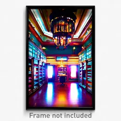 Pixel Art Poster - Adventurous Haberdashery (8 Bit Psychedelic Video Game Print)