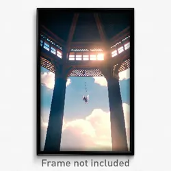 Pixel Art Poster - Heavenly Eaves (8 Bit Psychedelic Trippy Video Game Print)