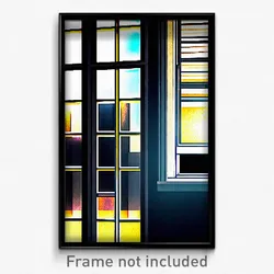 Pixel Art Poster - Gorgeous Window (8 Bit Psychedelic Trippy Video Game Print)