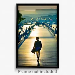 Pixel Art Poster - Outrageous Promenade (8 Bit Psychedelic Video Game Print)