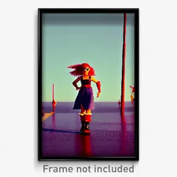 Pixel Art Poster - Puny Morass (8 Bit Psychedelic Trippy Weird Video Game Print)
