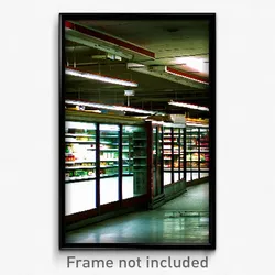 Pixel Art Poster - Grimy Grocery Store (8 Bit Psychedelic Video Game Print)