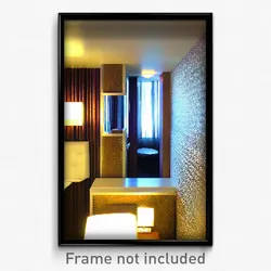 Pixel Art Poster - Bumpy Hotel Room (8 Bit Psychedelic Trippy Video Game Print)