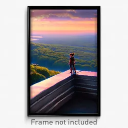 Pixel Art Poster - Thick Lookout (8 Bit Psychedelic Trippy Video Game Print)