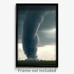 Pixel Art Poster - Unrealistic Tornado (8 Bit Psychedelic Video Game Print)