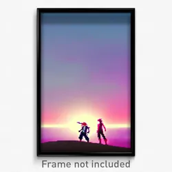 Pixel Art Poster - Deadly Kame (8 Bit Psychedelic Trippy Weird Video Game Print)