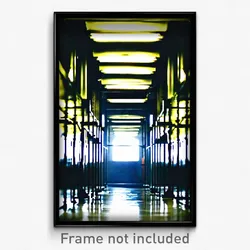 Pixel Art Poster - Grimy Aisle (8 Bit Psychedelic Trippy Weird Video Game Print)