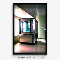 Pixel Art Poster - Rectangular Ice Machine (8 Bit Psychedelic Video Game Print)