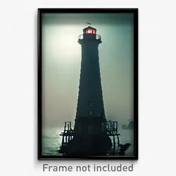 Pixel Art Poster - Haunted Gulf (8 Bit Psychedelic Trippy Video Game Print)