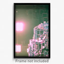 Pixel Art Poster - Plastic Matrix (8 Bit Psychedelic Trippy Video Game Print)