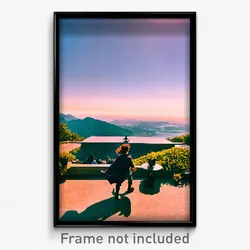 Pixel Art Poster - Great View (8 Bit Psychedelic Trippy Weird Video Game Print)