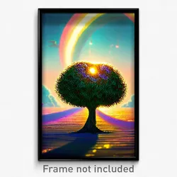 Pixel Art Poster - Swirly Duchy (8 Bit Psychedelic Trippy Video Game Print)