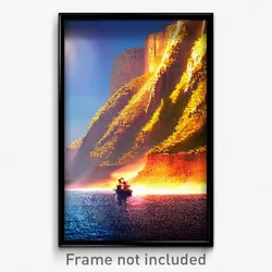 Pixel Art Poster - Striking Bluff (8 Bit Psychedelic Trippy Video Game Print)
