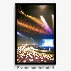 Pixel Art Poster - Sparkling Amphitheatre (8 Bit Psychedelic Video Game Print)