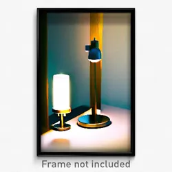 Pixel Art Poster - Tiny Lamp (8 Bit Psychedelic Trippy Weird Video Game Print)