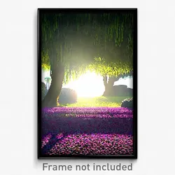 Pixel Art Poster - Realistic Clearing (8 Bit Psychedelic Video Game Print)