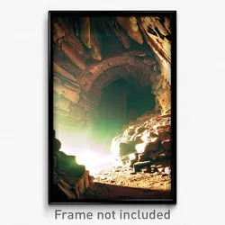 Pixel Art Poster - Worn Cavern (8 Bit Psychedelic Trippy Weird Video Game Print)