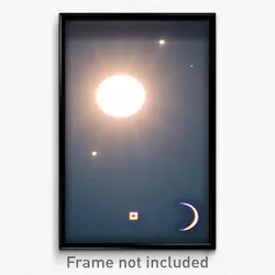 Pixel Art Poster - Infinite Sun And Moon (8 Bit Psychedelic Video Game Print)