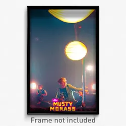 Pixel Art Poster - Musty Morass (8 Bit Psychedelic Trippy Video Game Print)